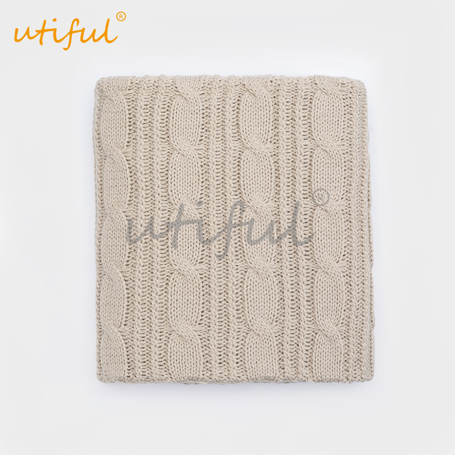 knitted bed throw